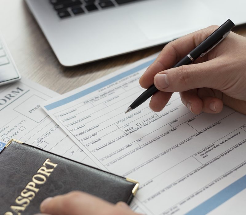 visa-application-composition-with-passport visa-application-composition-with-passport